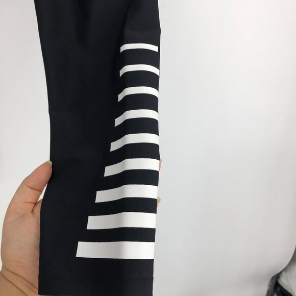 PE Nation black Strike Zone striped ankle leggings size M - Picture 9 of 13